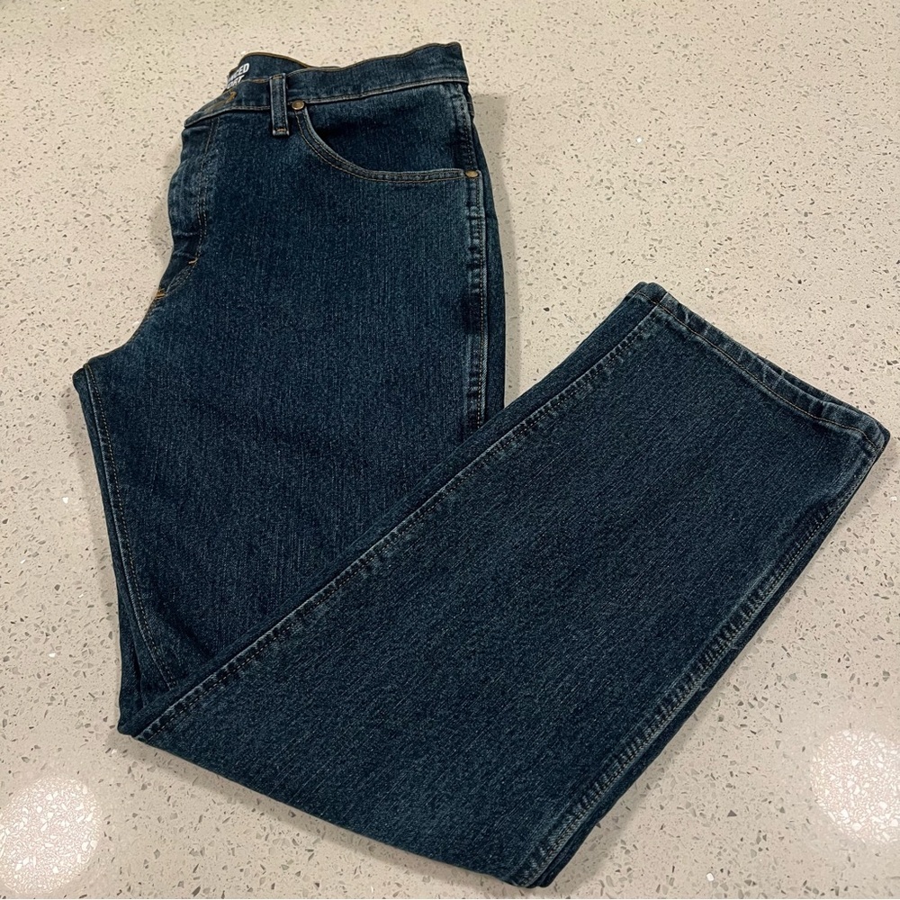 Worn Once WRANGLER Advanced Comfort Classic Blue Men's Jeans Size 36x32